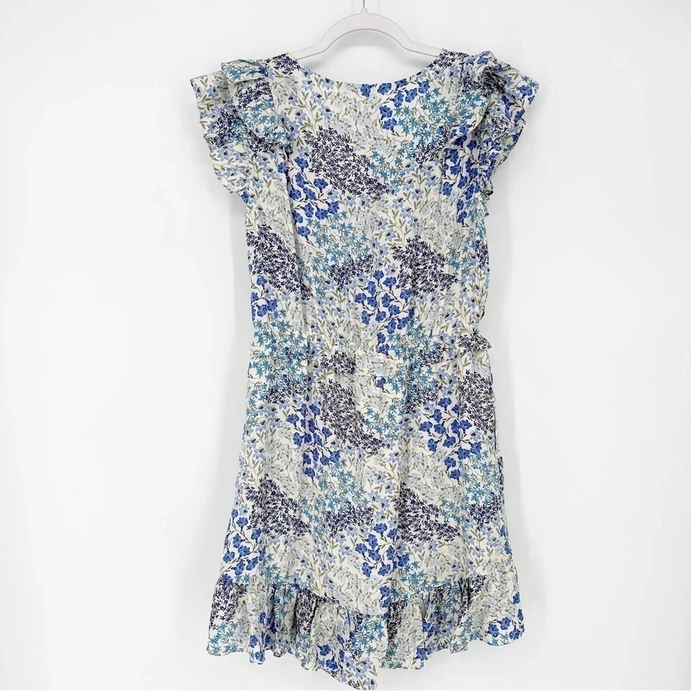 Rebecca Taylor Ava Floral V-Neck Dress